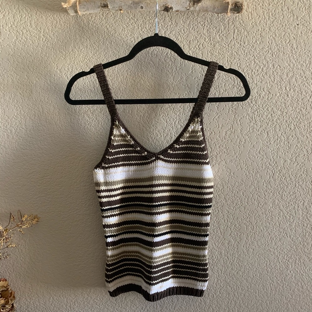 Gap Vintage Hippie Knit Crochet Tank Top